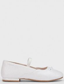 Baleriny Mayoral  białe dziecięce 45619.54A.Kids.PPYA