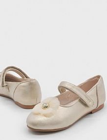 Baleriny Mayoral  złote dziecięce 45624.32A.Kids.PPYA