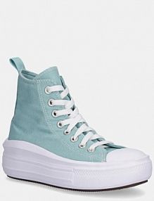 Trampki wysokie Converse  turkusowe dziecięce A10703C
