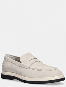 Mokasyny HUGO  beżowe męskie 50536215.121