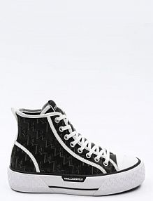 Trampki wysokie Karl Lagerfeld  czarne męskie KL50455.000