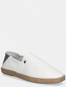 Espadryle Tommy Hilfiger  białe męskie FM0FM05353