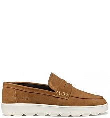 Mokasyny Geox  brązowe męskie U55GPD.00022.C6018