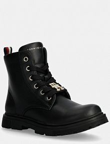 Trapery Tommy Hilfiger  czarne dziecięce T1A5.33561.30.34