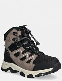 Śniegowce Calvin Klein Jeans  brązowe dziecięce V3X5.81099.30.34