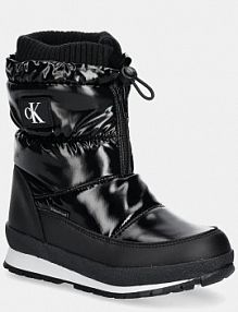 Śniegowce Calvin Klein Jeans  czarne dziecięce V3A5.81037.28.34