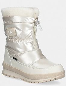 Śniegowce Calvin Klein Jeans  beżowe dziecięce V3A5.81038.28.34