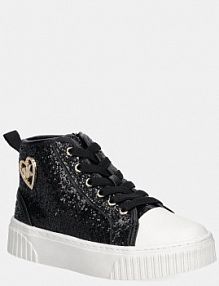 Trampki wysokie Michael Kors  czarne dziecięce MK101080