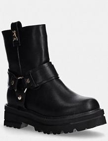 Botki PATRIZIA PEPE  czarne dziecięce PPJ897.35.41