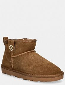 Śniegowce PATRIZIA PEPE  brązowe dziecięce PPJ793.35.41