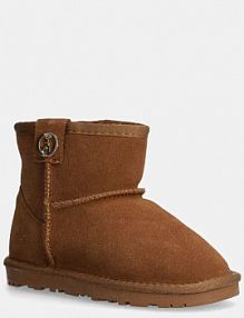 Śniegowce PATRIZIA PEPE  brązowe dziecięce PPJ794.30.34