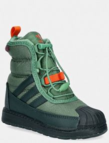 Śniegowce adidas Originals  zielone dziecięce ID4051