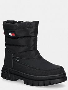 Śniegowce Tommy Hilfiger  czarne dziecięce T3X5.33715.35.41