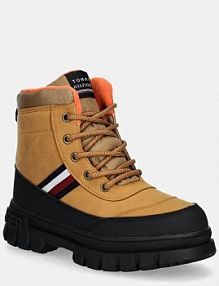 Śniegowce Tommy Hilfiger  brązowe dziecięce T3X5.33713.35.41