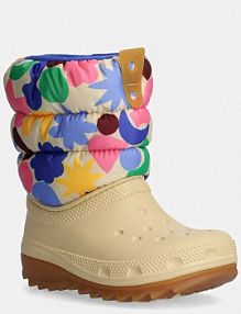 Śniegowce Crocs  beżowe dziecięce 210411.CLASSIC.NEO.PUFF