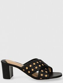 Klapki eleganckie Lauren Ralph Lauren  czarne damskie 802920412001.001