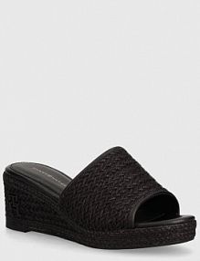 Klapki eleganckie Tommy Hilfiger  czarne damskie FW0FW07927