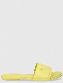 Klapki eleganckie Tommy Hilfiger  żółte damskie FW0FW07936