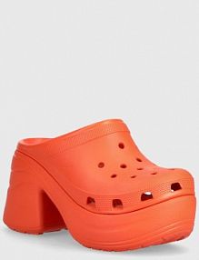 Klapki eleganckie Crocs  pomarańczowe damskie 208547.84J
