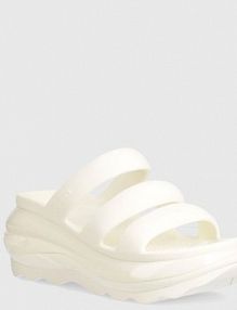 Klapki eleganckie Crocs  białe damskie 209842.0WV