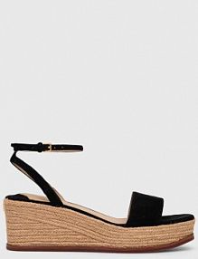 Sandały na obcasie Lauren Ralph Lauren  czarne 802920421001.001