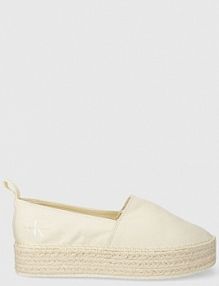 Espadryle Calvin Klein Jeans  beżowe damskie YW0YW01378
