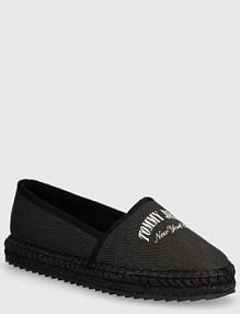 Espadryle Tommy Jeans  czarne damskie EN0EN02470