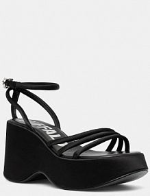 Sandały na obcasie Buffalo  czarne 1602205.BLK