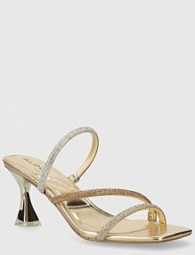 Klapki na szpilce ALDO  złote 13738897.Jewella