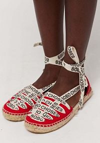 Espadryle Bobo Choses  czerwone dziecięce 124AI019