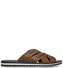 Klapki Rieker beżowe męskie 21599-24