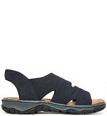 Sandały na obcasie Rieker granatowe 68895-14