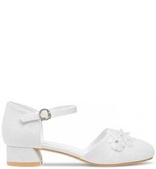 Baleriny Nelli Blu białe dziecięce CM230522-7