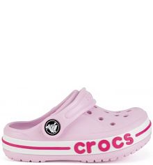 Klapki basenowe Crocs różowe dziecięce BAYABAND CLOG T 207018-6TG