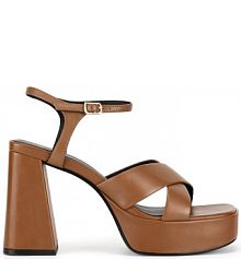 Sandały na obcasie Badura brązowe ODIL-V21568-933-2