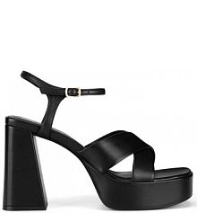 Sandały na obcasie Badura czarne ODIL-V21568-933-2