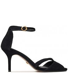 Sandały na obcasie gino rossi czarne NADI-1.