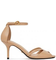 Sandały na obcasie gino rossi beżowe NADI-1.