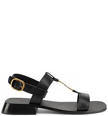 Sandały na obcasie gino rossi czarne ADA-118092