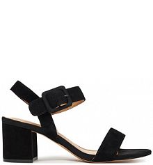 Sandały na obcasie Sergio Bardi czarne WFA3762-1Z-SB