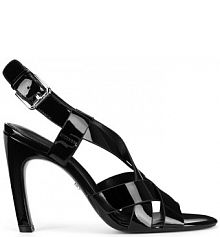 Sandały na obcasie gino rossi czarne AMEY-V1883-05