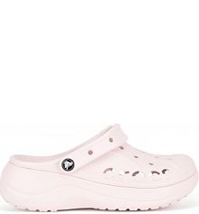 Klapki basenowe Crocs różowe damskie BAYA PLATFORM CLOG 208186-6PI