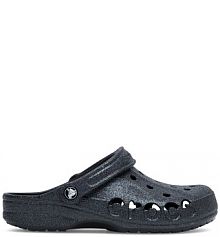 Klapki basenowe Crocs czarne damskie BAYA GLITTER CLOG 205925-001