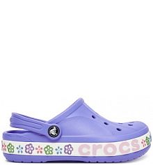 Klapki basenowe Crocs fioletowe dziecięce BAYABAND CLOG K 211302-5PY
