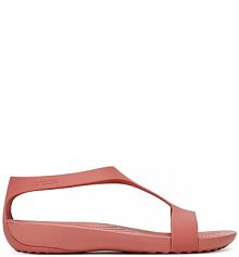 Sandały na obcasie Crocs różowe SERENA SANDAL 205469-682
