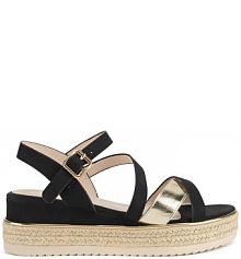Espadryle Jenny czarne damskie LB-P1092-YLD