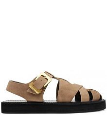 Sandały na obcasie gino rossi beżowe LOCK-CS882-HM-01