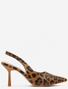 Panterkowe Sandały na Szpilce Slingback Falithra Renee