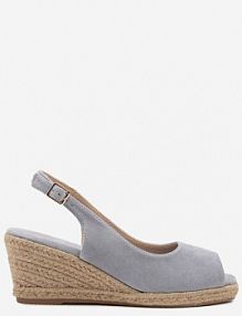 Niebieskie Sandały na Koturnie Vices z Plecionką Ozdobione Paskiem Desaniria