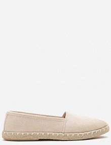 Beżowe Espadryle Vices na Podeszwie Zdobionej Plecionką Sesoriela damskie